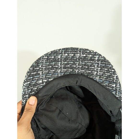 David and Young Womens Academia Preppy College Y2K Tweed Taxi Style Hat Clueless - Picture 4 of 6